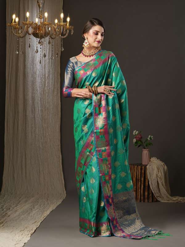 Myntra paithani sarees clearance