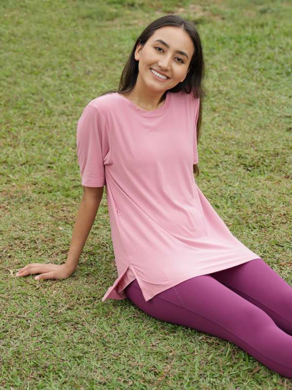 Chiffon And Net T Shirt And Tights Girls Gym Wear at Rs 450/set in