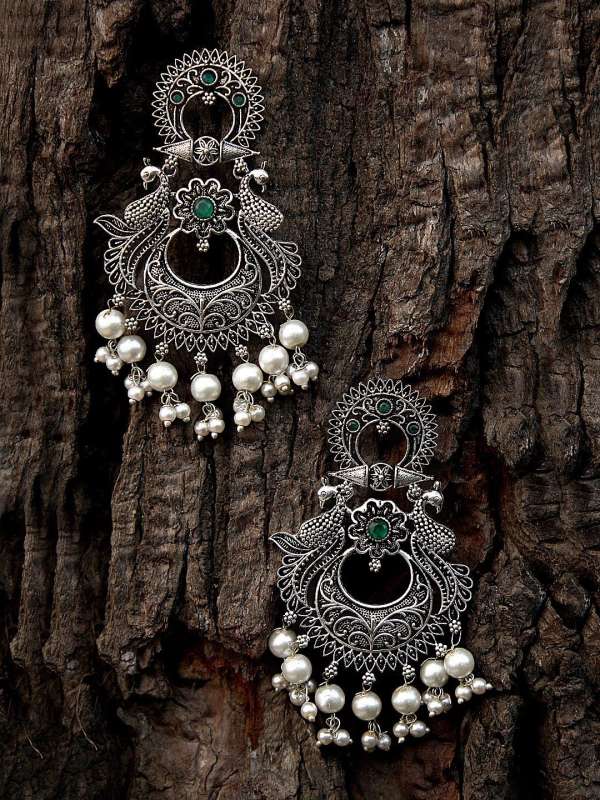 Peacock outlet green earrings
