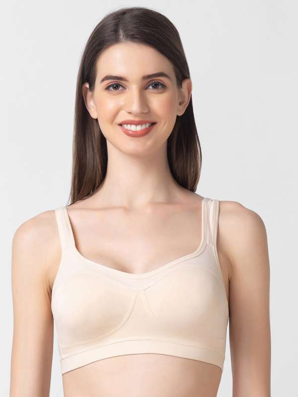 Candyskin Non Padded Non-Wired Solid Cotton Teenager Bra - White