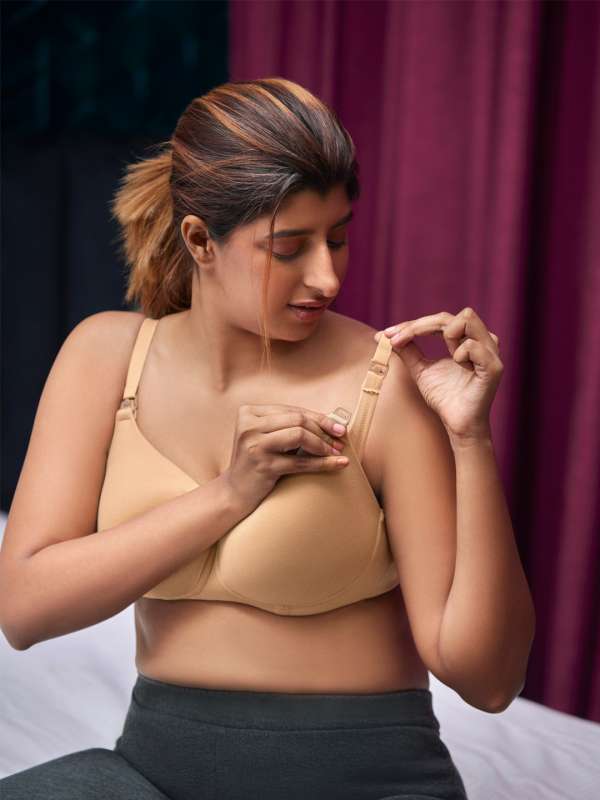 Buy Triumph Mamabel 139 Wireless Padded Full Coverage Comfortable Maternity  Bra - Nude online