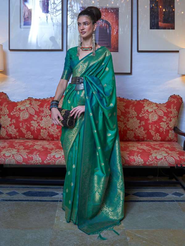 Green Traditional Saree Formal Shoes Buy Green Traditional Saree