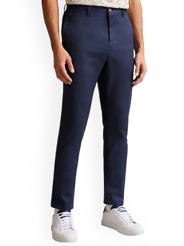 Buy Ted Baker Navy Textured Pants Online  664819  The Collective