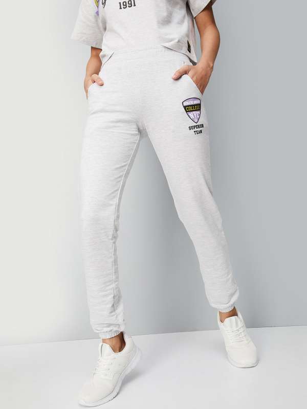 Buy Girls Solid Regular Cotton Blue Trackpants Online at 63% OFF