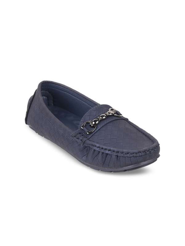 Blue loafers for ladies hot sale