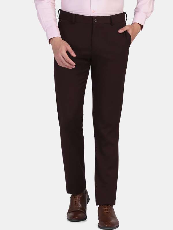 Burgundy Slim Fit Suit Trousers  New Look
