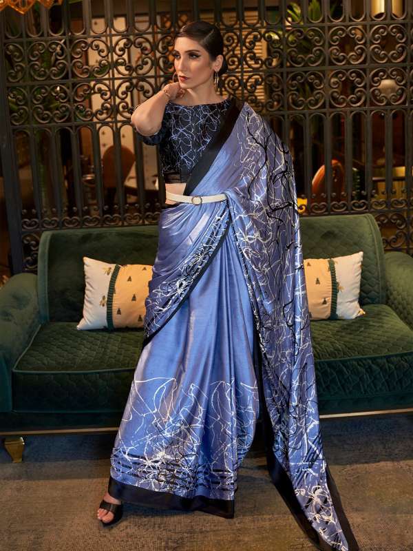 Crepe party sales wear saree