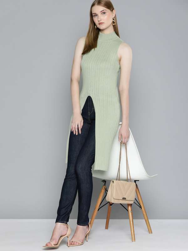 High Neck Tunics Buy High Neck Tunics online in India