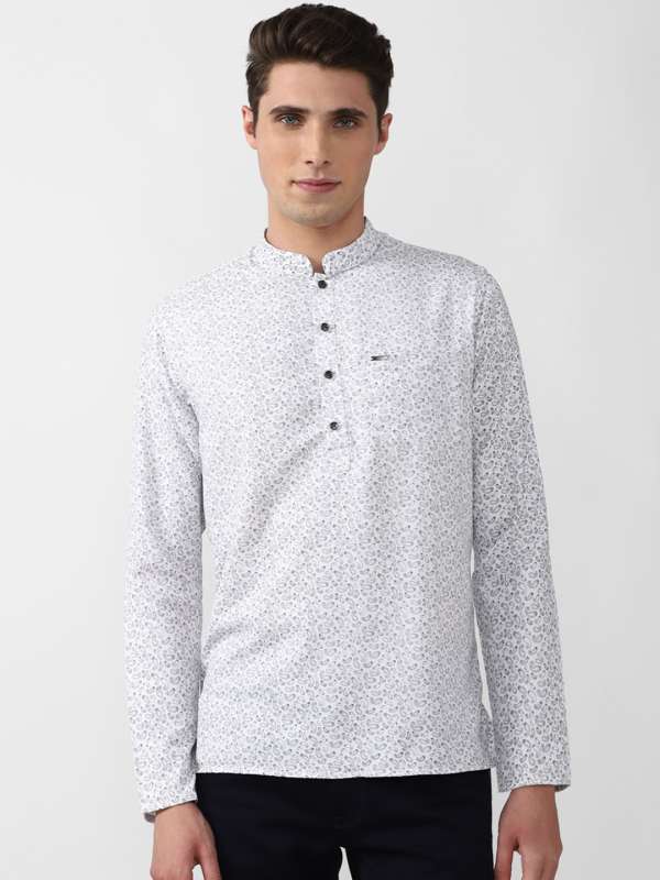Peter england white new arrivals kurta