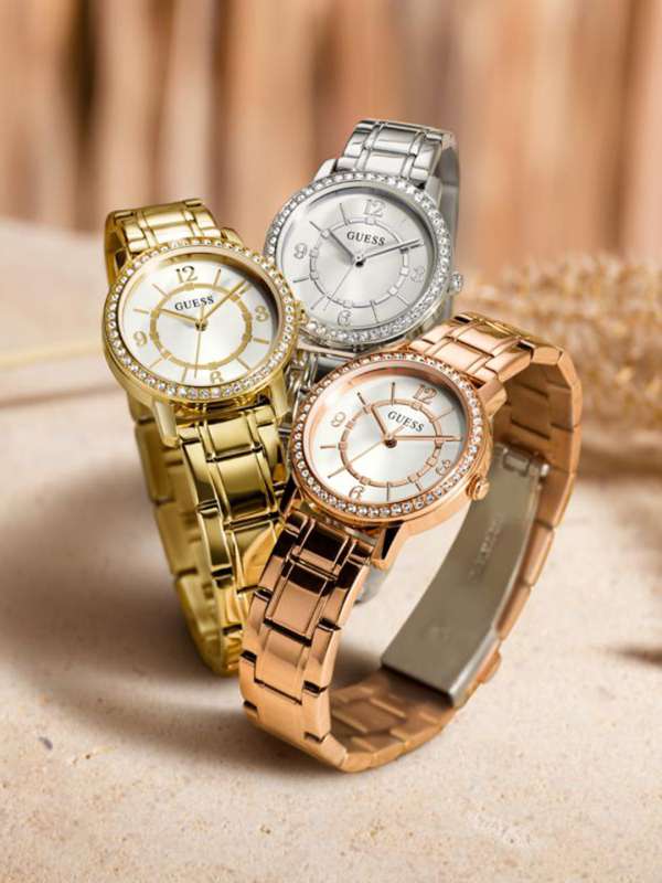 Rose gold clearance guess