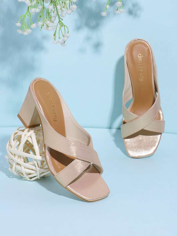 Shimmer block heels outlet