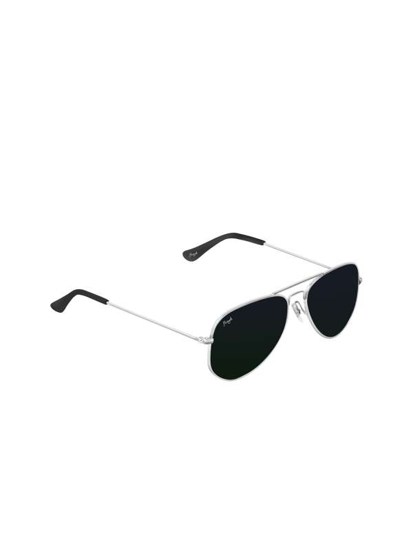 Buy FLOYD Black Frame Black Lense Full Rim Aviator Sunglasses For