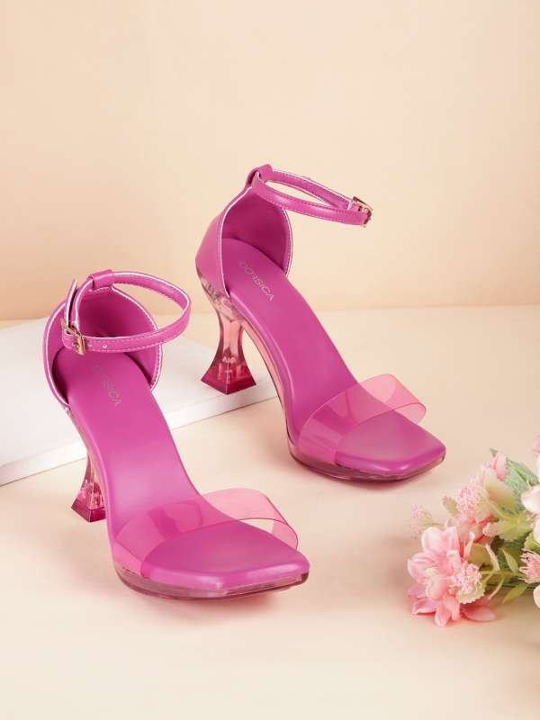 Fuschia pink deals block heels