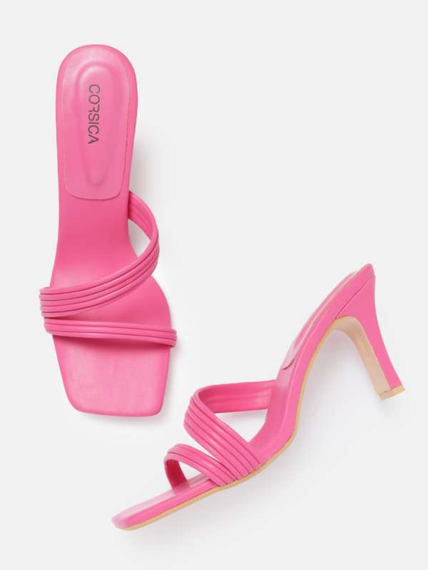 Fuchsia kitten heel on sale sandals