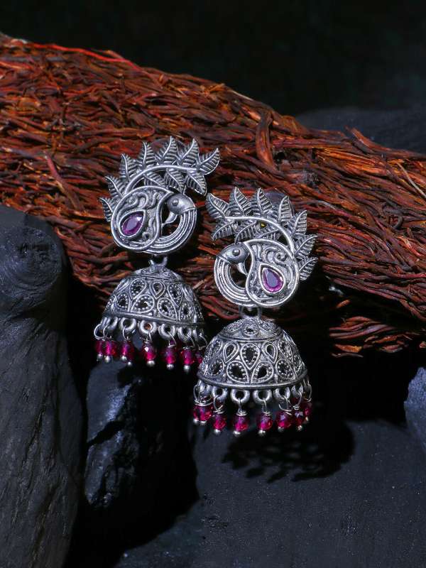 Purple jhumkas shop