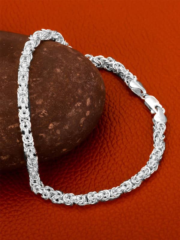 Buy Jewelopia Silver Plated Bracelet For Men and Boys l Bracelets l Fashion  Jewellery Online at Best Prices in India  JioMart