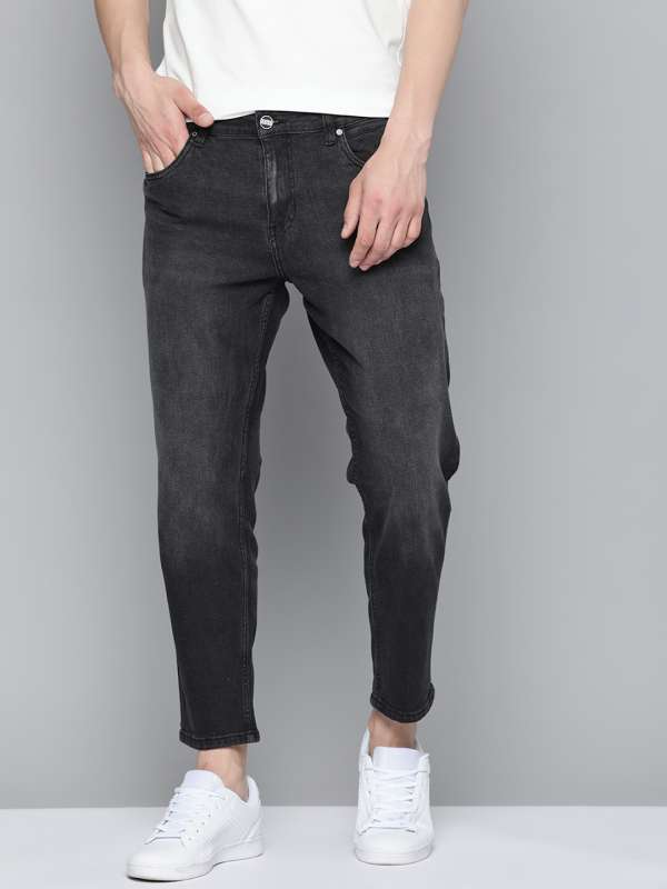 Menswear  Wide Denim Jeans, Black