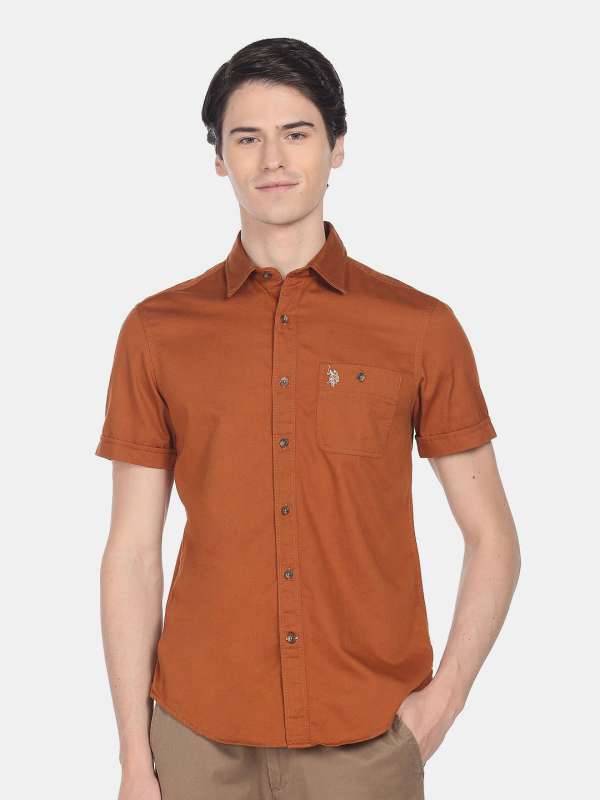 Us polo brown shirt hot sale