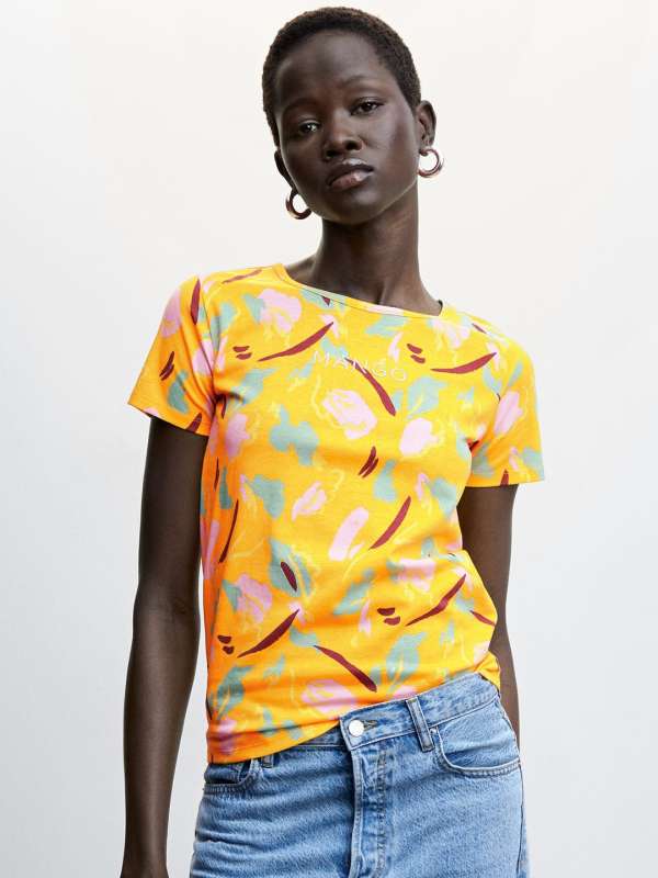 Mango Yellow Tshirts Buy Mango Yellow Tshirts online in India