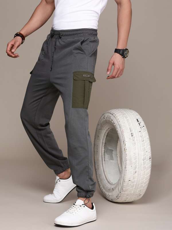 Buy Reforce Mens Solid Slim Fit Track Pant Black  Large at Amazonin