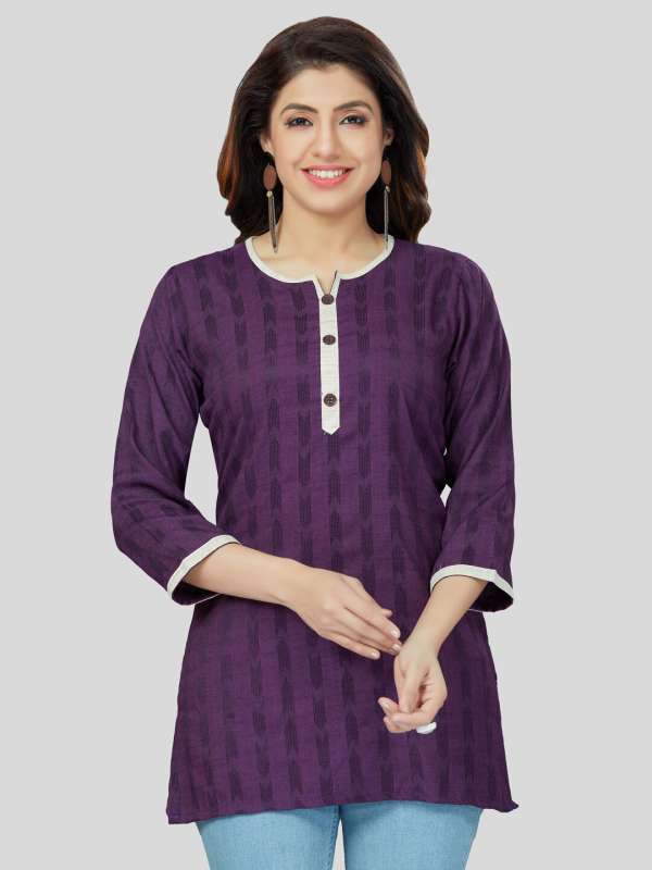 Purple colour kurtis online online