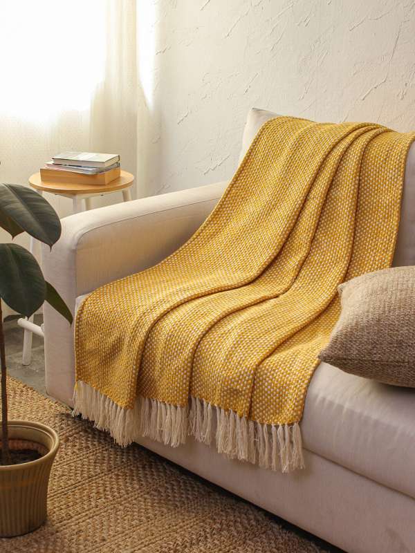 Cotton throws for sofas clearance