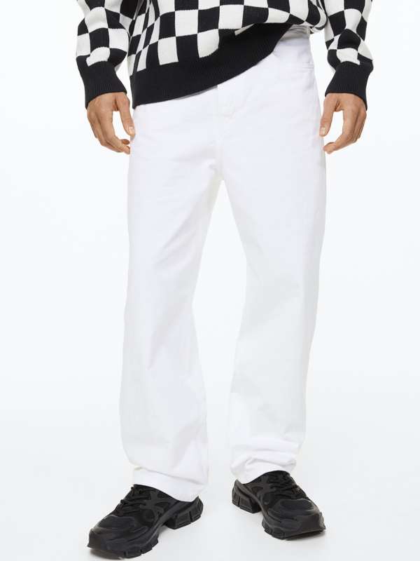 Flap Pocket Solid Trousers  Styched Fashion