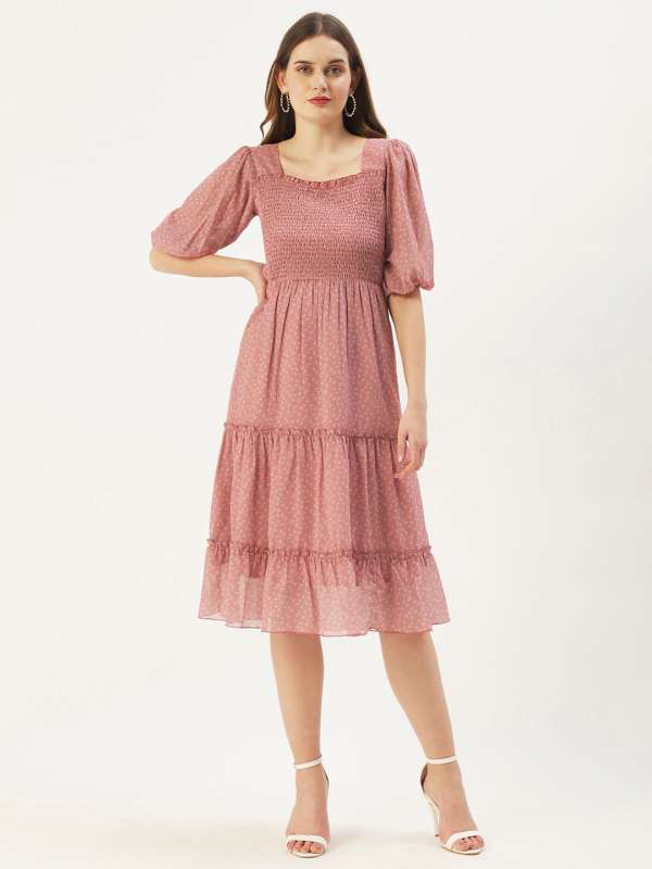 Rose gold casual dress hot sale
