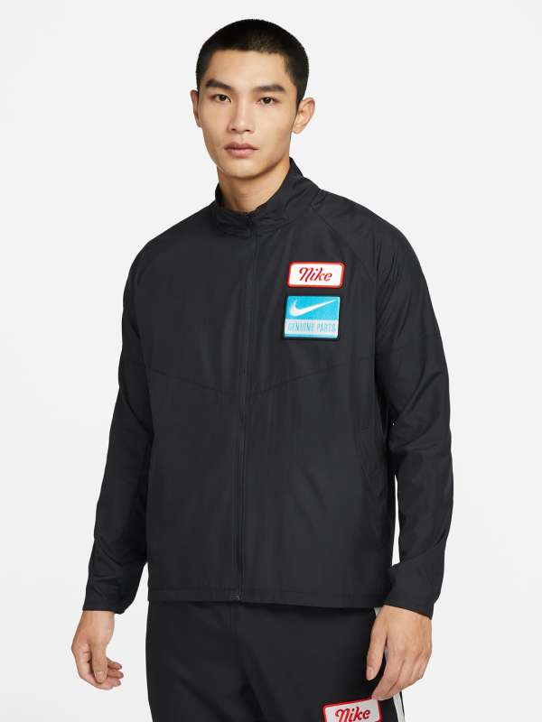 Nike grey running jacket new arrivals