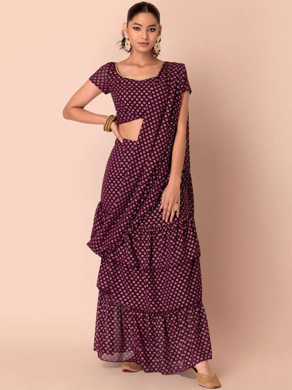 Lehenga saree online shopping myntra new arrivals