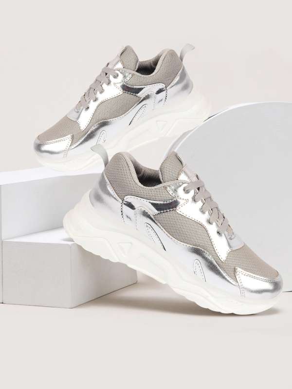 Silver Sneakers Buy Silver Sneakers online in India
