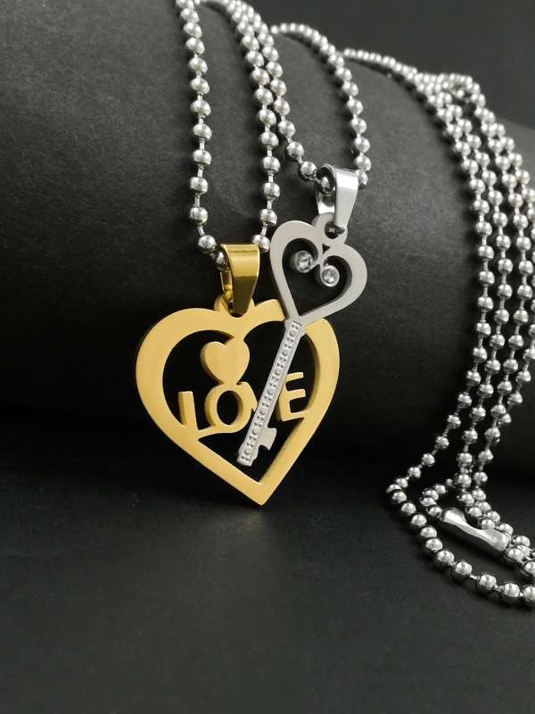 Couple Chains Pendant Chain Buy Couple Chains Pendant Chain online in India