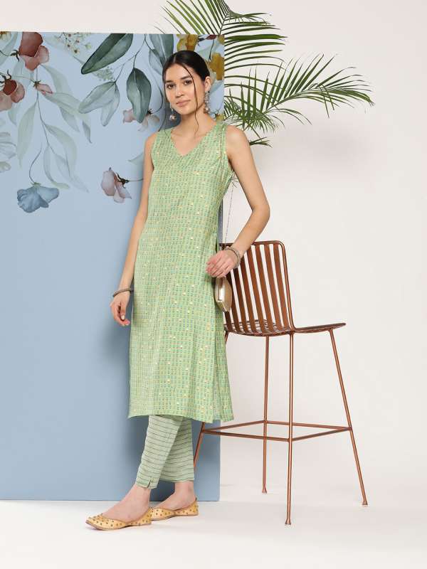 Sleeveless kurta deals online