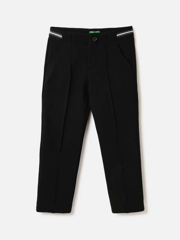 Buy United Colors Of Benetton Women Navy Blue Regular Fit Solid Regular  Trousers  Trousers for Women 6974074  Myntra