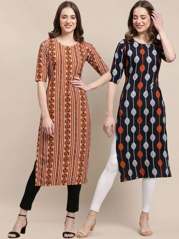 Buy online Pack Of 2 Printed Combo Kurta Set from Kurta Kurtis for Women by  Neelo Kurti for 739 at 38 off  2023 Limeroadcom