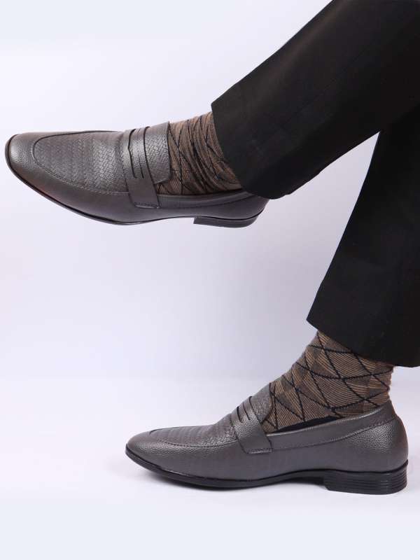 Grey 2024 shoes formal