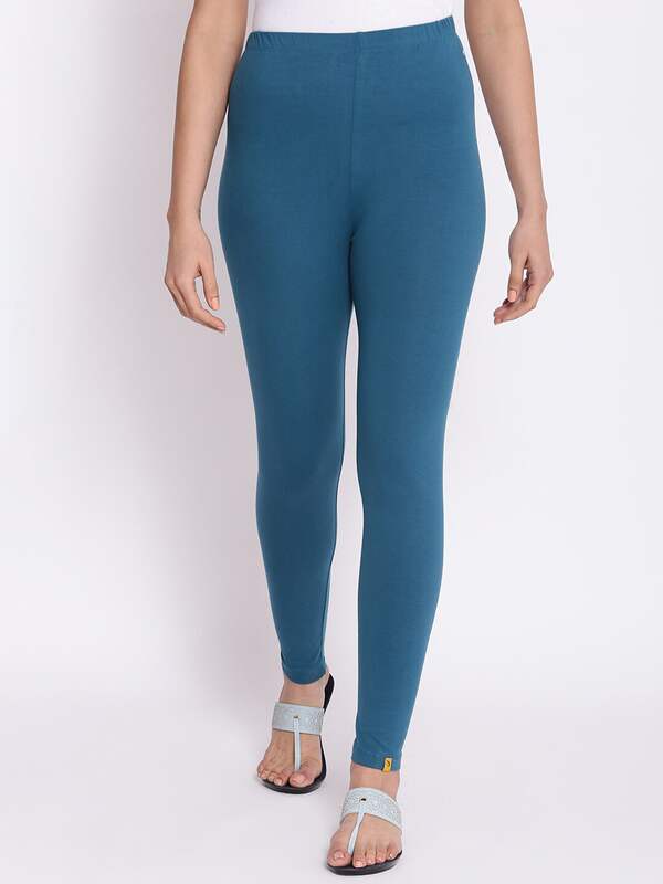 Buy online Grey Cotton Leggings from Capris & Leggings for Women by Elleven  By Aurelia for ₹380 at 46% off