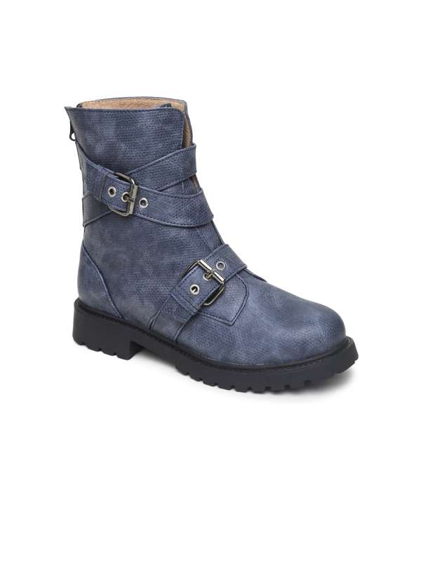 Ankle length flat boots hotsell