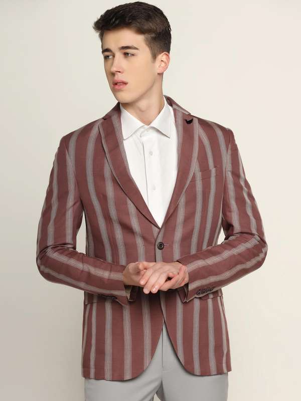 Mens Stripes Blazers Buy Mens Stripes Blazers online in India