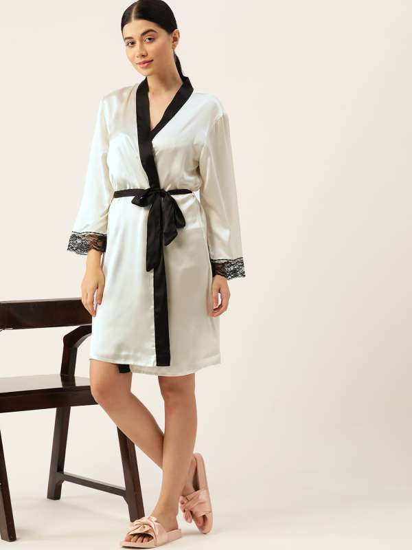 Satin Robe Buy Trendy Satin Robe Online in India Myntra