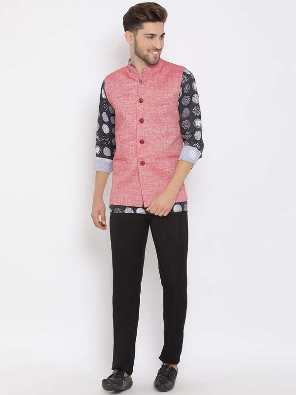 Kurta pajama with best sale jacket myntra