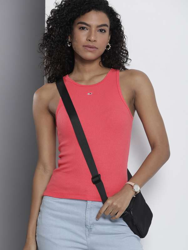 Pink tommy deals hilfiger top