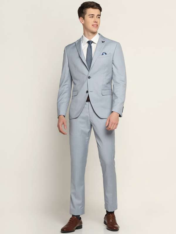Grey Suit Jackets And Tuxedo Convocation Outfits With Dark Blue And Navy Suit  Trouser Mens Outfit Blue Pants  Sky blue navy blue