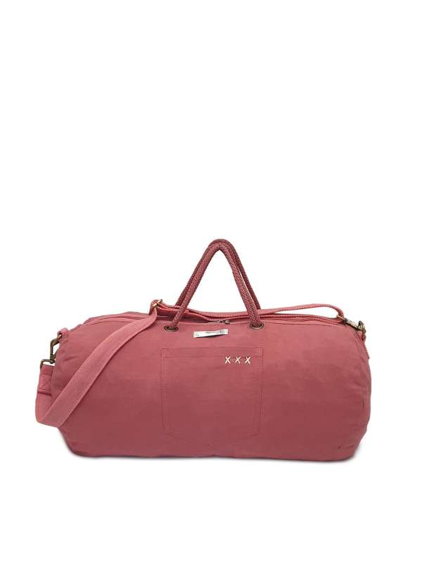 Pink duffle bags online store