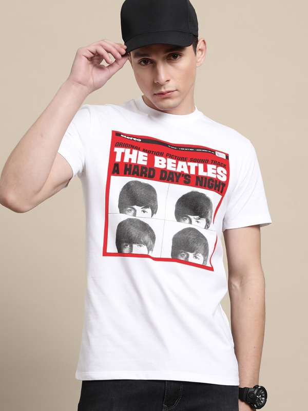 Beatles t shirt mens on sale