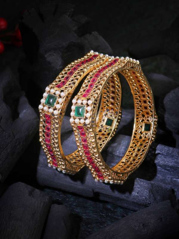 Pink hotsell gold bangles