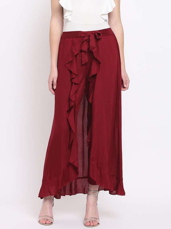 Ruffle palazzo sales skirt india