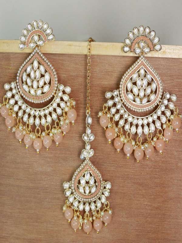 Peach jewellery set hot sale
