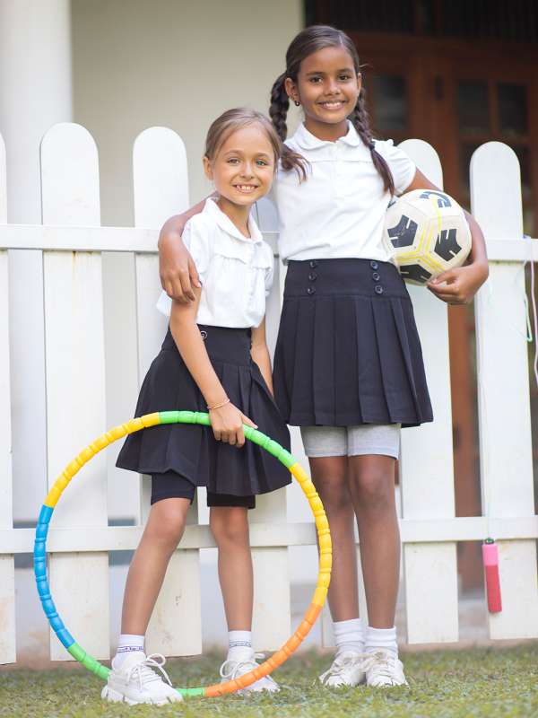 Girls black cotton shorts hot sale