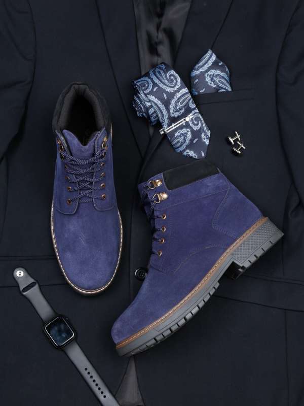 Blue online boots mens